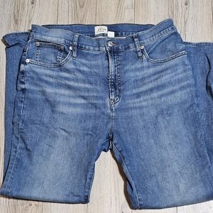 J Crew Women's Curvy Full Length Bootcut Eco Jeans Size 32